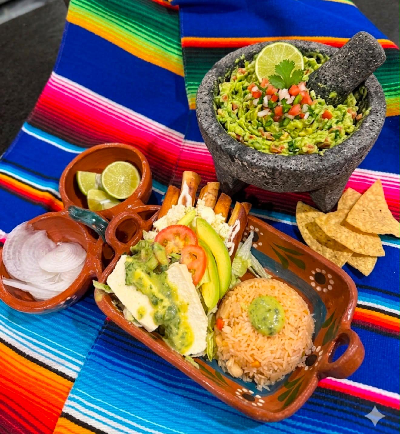 Flautas with Guacamole